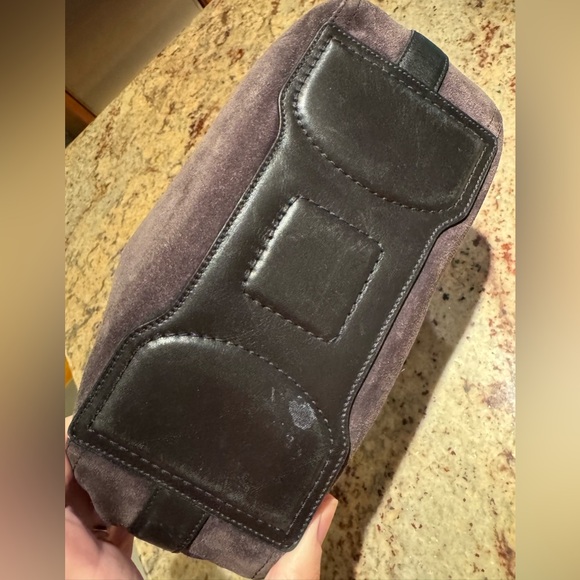 Coach Vintage Suede Hobo Shoulder Bag With Leather Trim In Dark Brown - Picture 8 of 13